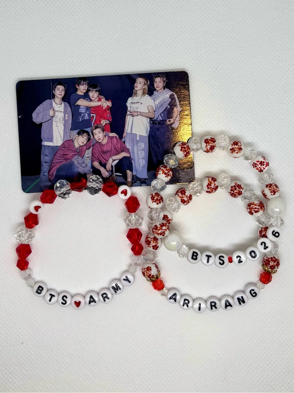 (4pcs) BTS ARMY 2026 ARIRANG BRACELET PHOTOCARD BUNDLE